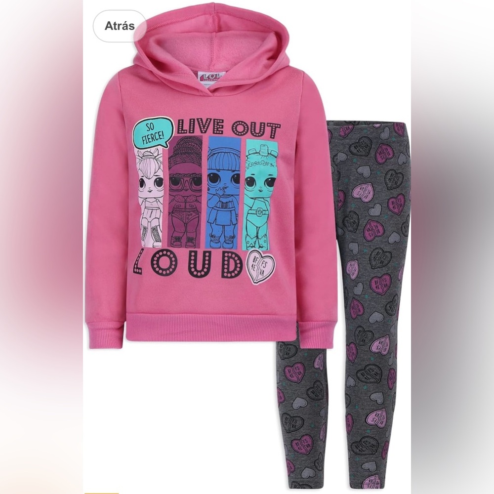 L.O.L. Surprise! "Live Out Loud" Hoodie & Legging Set | Toddler/Little Girls